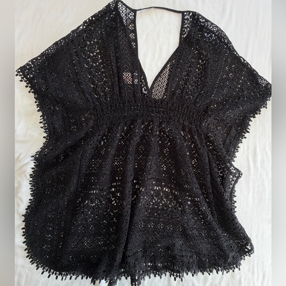 Swimsuit Cover-up black lace size S - Picture 4 of 8